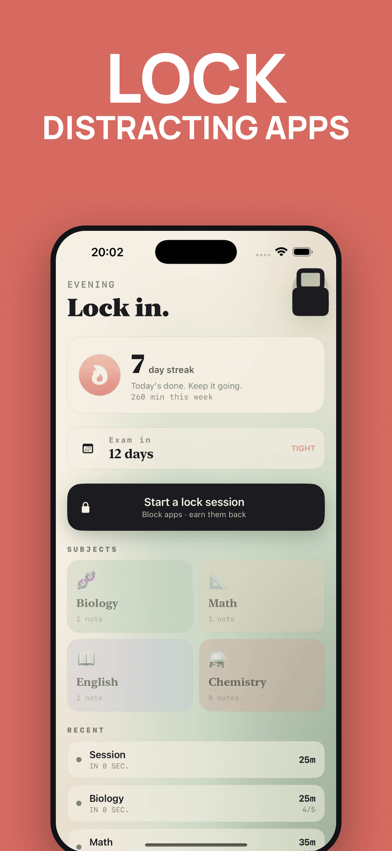 Lockwork app home screen preview